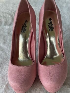 Charlotte Russe Dusty Pink Suede Platform Pumps